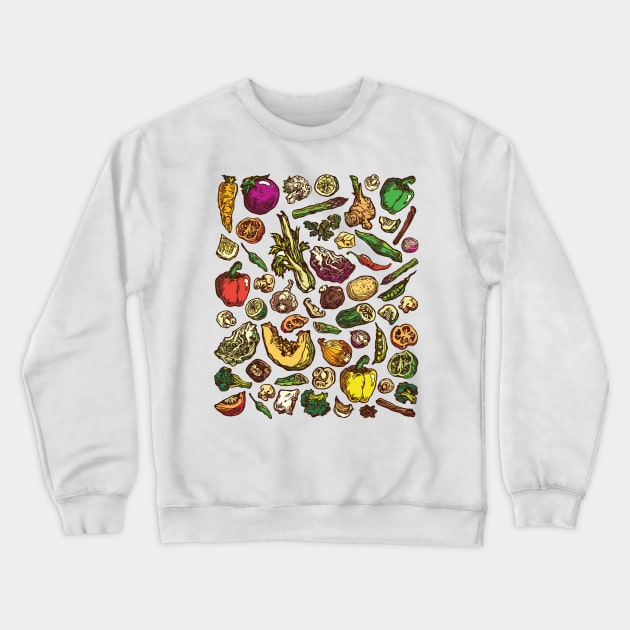 Asian Ingredients Crewneck Sweatshirt by Liyin Yeo